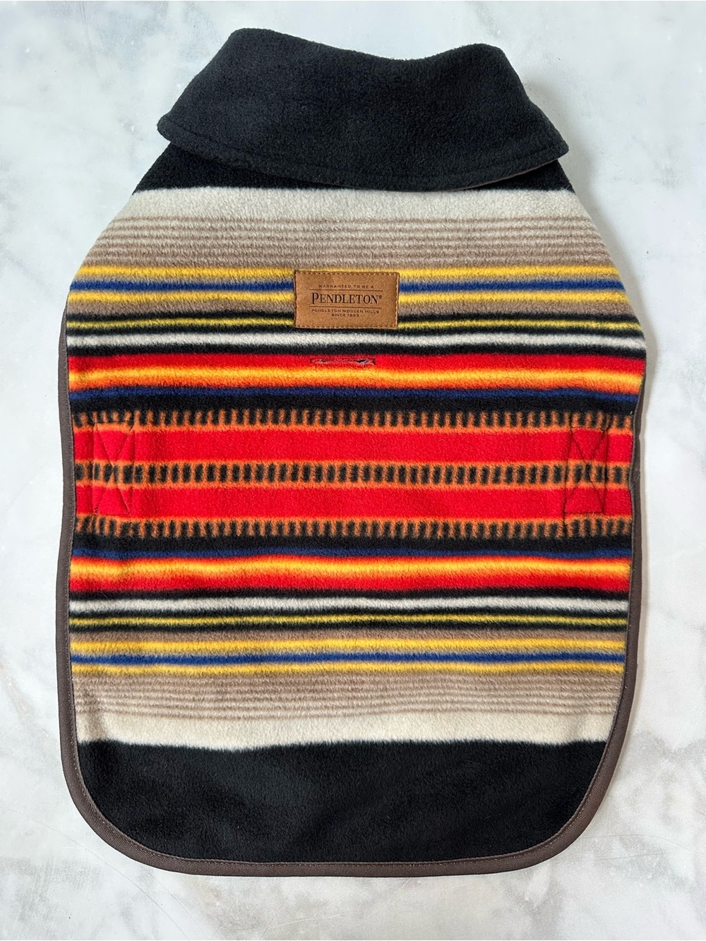 Pendleton Acadia Striped Wool Blend Blanket Dog Coat Yellowstone Dog Fashion